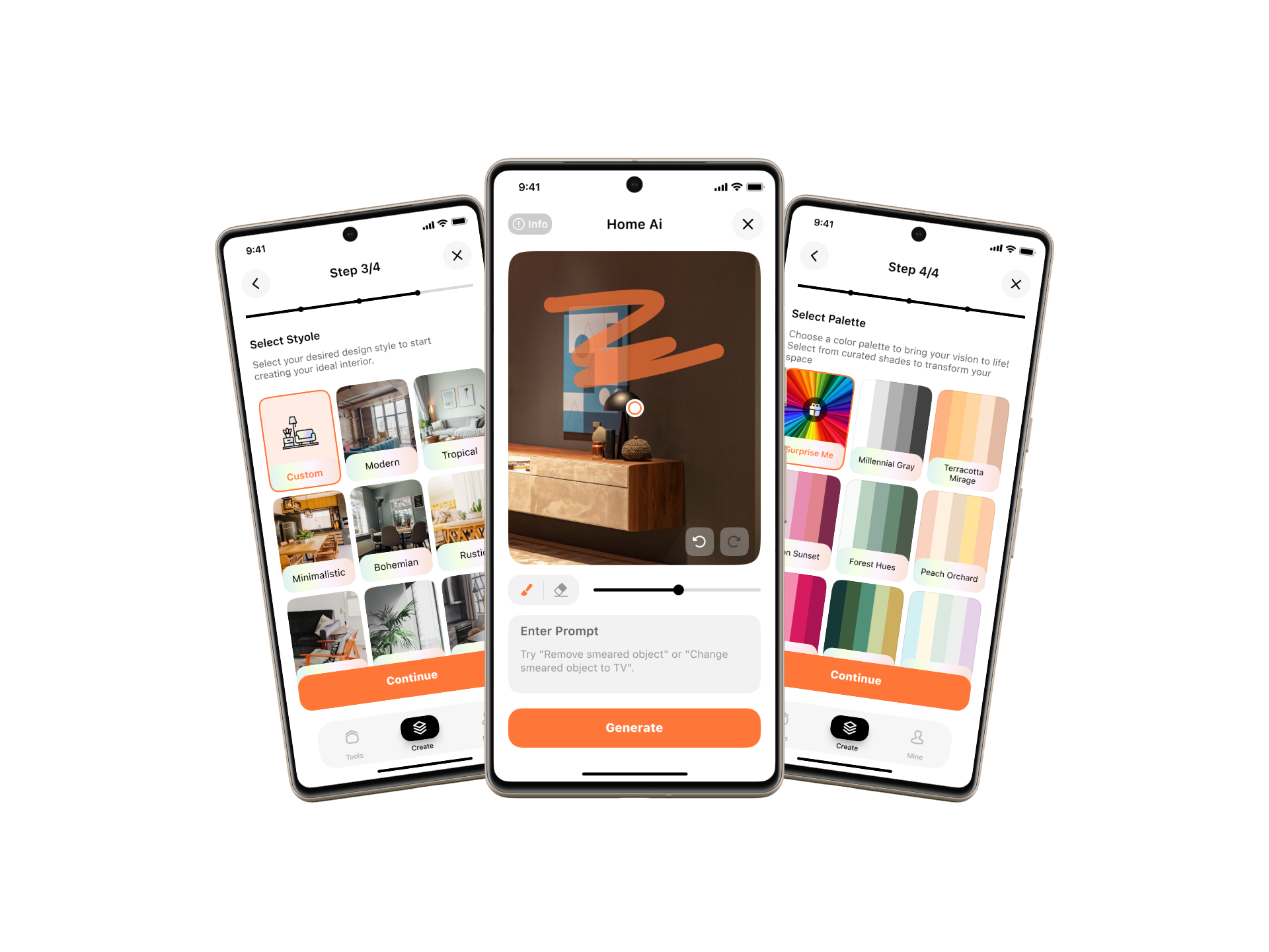 AI Home App Interface